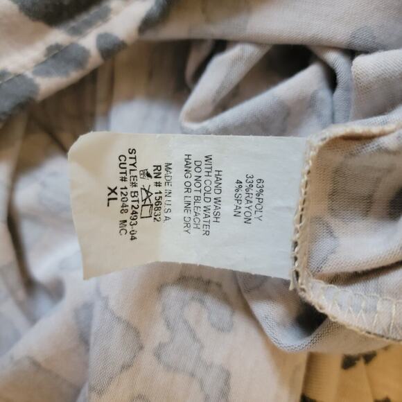 Asymmetric One Shoulder Ruffle Animal Print Top - Picture 5 of 6